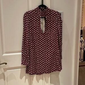 flynn skye red flower shirt dress NEVER WORN
